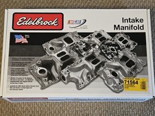 New Edelbrock 71564 Performance Rpm Endurashine Intake Manifold Pontiac 326-455