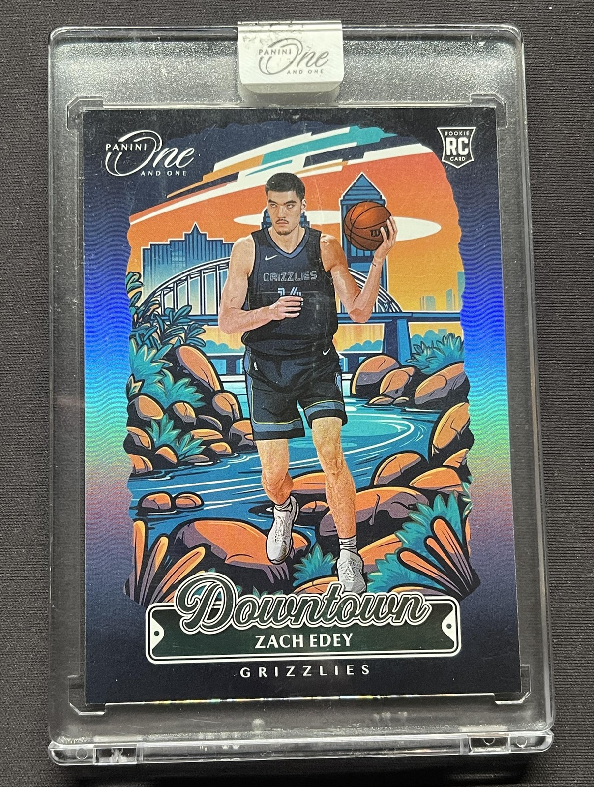 2024-25 Panini One And One Zach Edey #29 RC Rookie Downtown Case Hit SSP