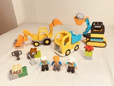 Lego Duplo Construction vehicles 10931 & 10811 Truck,  Excavator, Digger