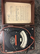 Vintage 1945 Weston A.C. & D.C. Voltmeter Model 341 with Original Case