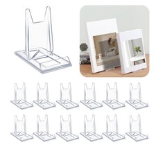 BoundlesEcho 12 Pack Clear Acrylic Adjustable Desktop Book Stand 