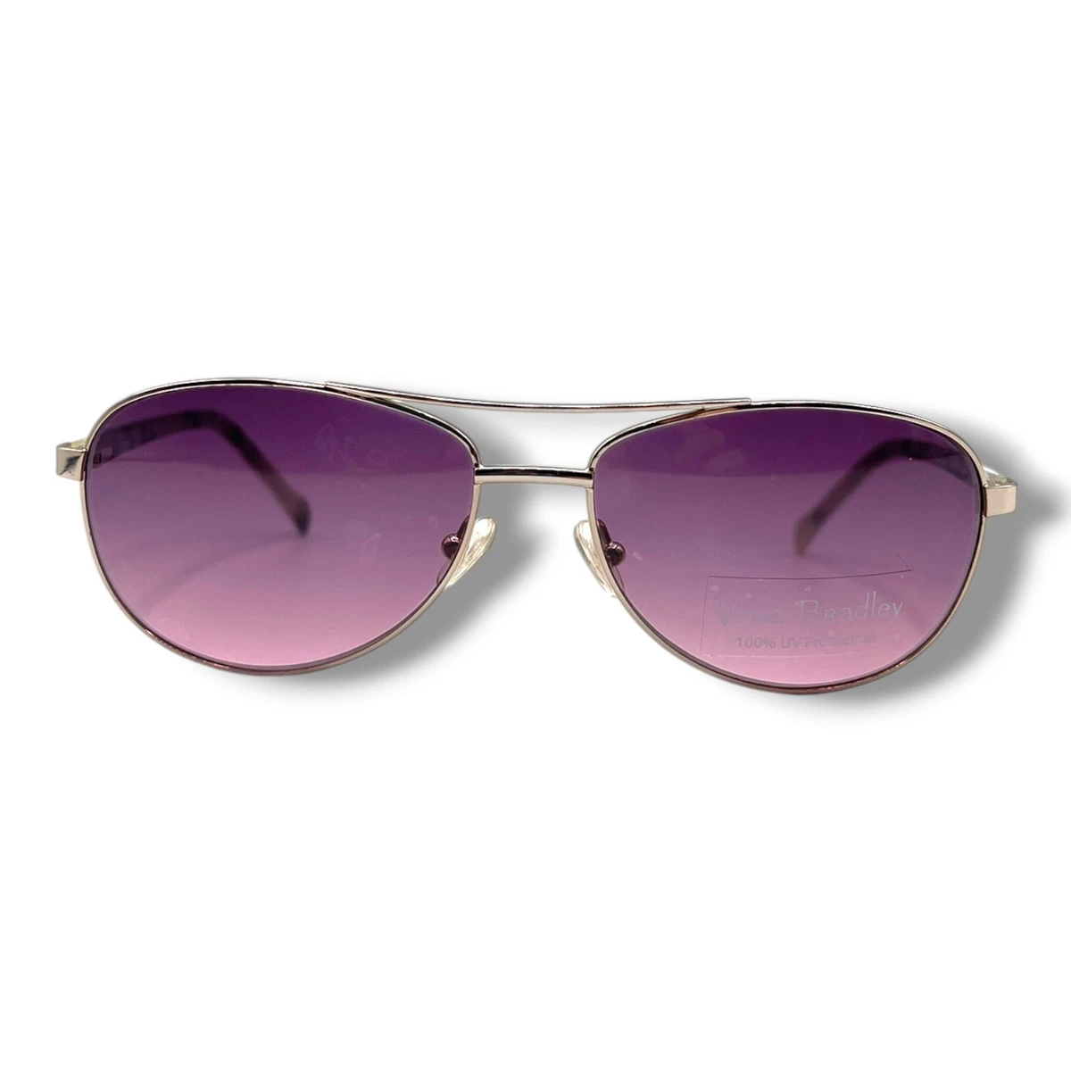 Vera Bradley Blair Sunglasses Berry CHB Polarized Silver Aviator 56-15 Vera Bradley Blair Sunglasses Cheery Blossoms CHB Polarized  main image 4
