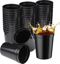 36 Pack 16Oz Stadium Cups Reusable Plastic Cups Blank Drink Tumblers for Parties