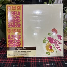 Pink Bird Recollections 12" x 12" Top Loading Photo Scrapbook Album window
