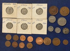 Collection of Irish coins inc 6d , 5p , 1s ,2s etc various dates 