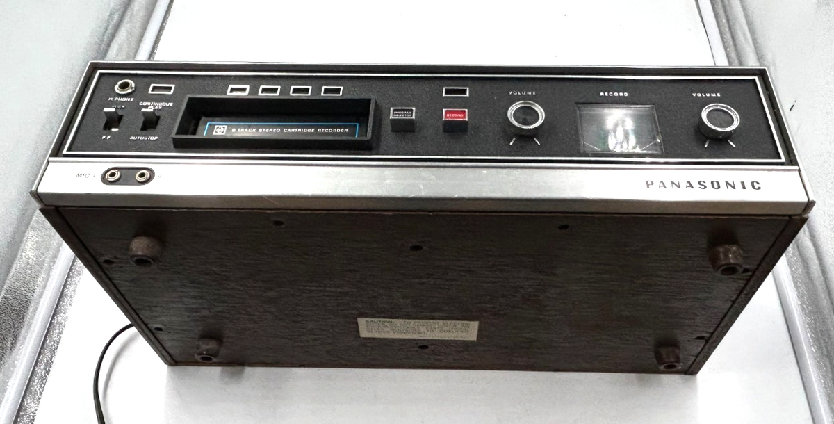 Panasonic RS-803US 8-Track Tape Player/Recorder almost working