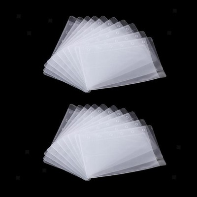 20 Ordnertaschen 6 Löcher Notizbuchordner Loseblatttasche A7