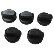 2PCS Kitchen Black Plastic Gas Stove Cooker Control Knobs DIY Accessories