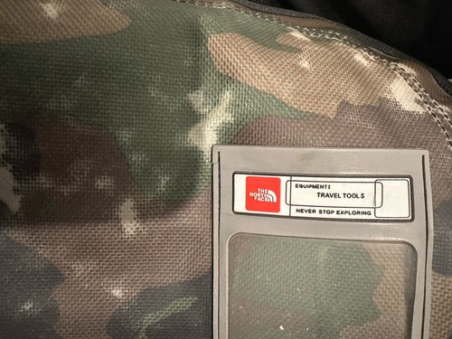 North Face Duffle Bag Backpack Travel Tools Bag Camouflage 21" by 12" by 10" - Picture 5 of 12