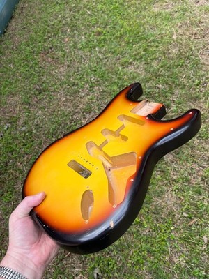 MJT Vintage Aged Nitro Guitar Body VTS 3 Tone Burst Body Only No  Parts Incuded