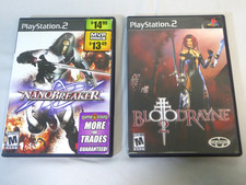 Lot of 2 Sony PlayStation 2 Games - Nanobreaker and BloodRayne 2 Black Label