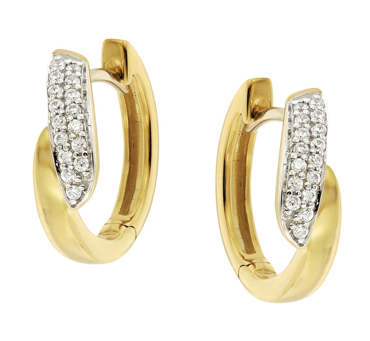 GLIZZ Schmuck Damen-Ohrringe Gold 3338K Zirkonia-Creolen GL8156 68190₽