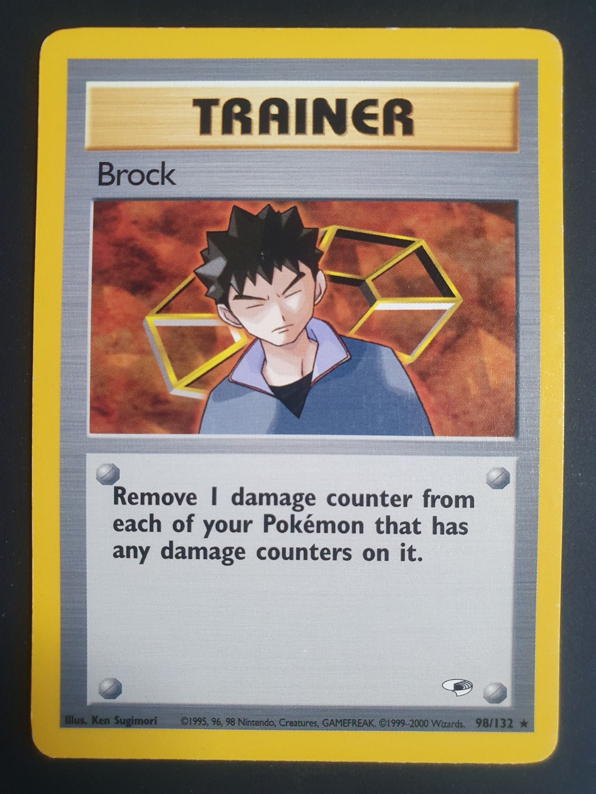 Brock 98/132 Trainer - Gym Heroes Set - Pokemon Card - Lightly Played