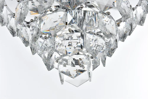 Elegant Lighting Adaline 20" Chandelier in Chrome - Picture 4 of 8