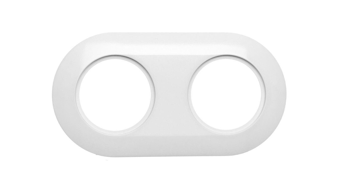 Berker 1930 Double Frame White 138129