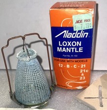 Aladdin Oil Lamp Loxon Mantle for models 12 - B-C- 21 21c & 23 New NOS Camisa
