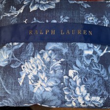 Ralph Lauren Home Queen Duvet Cover Kathryn Indigo Blue Floral New