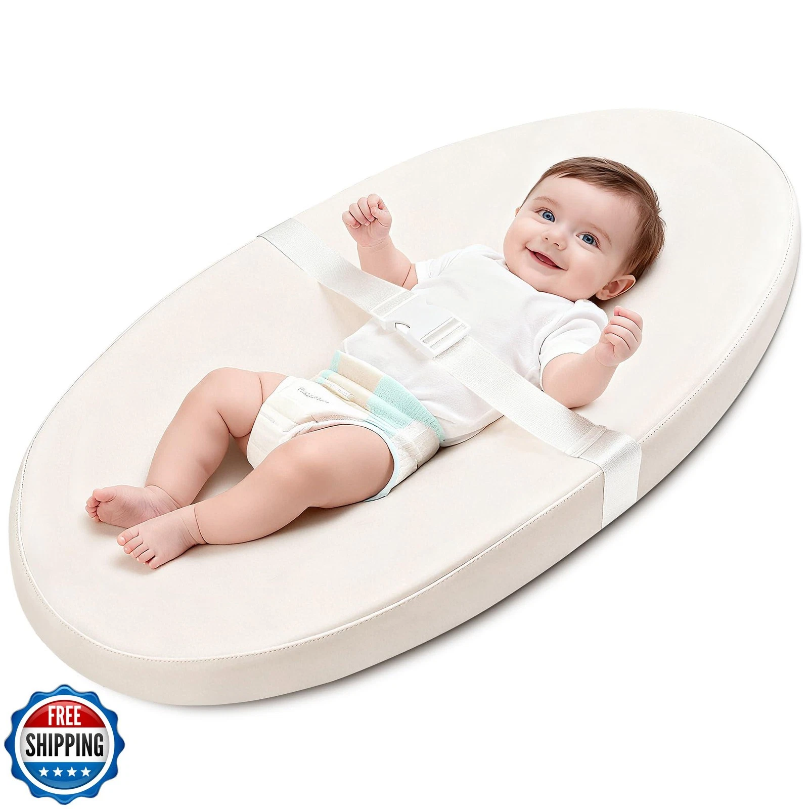 Baby Diaper Changing Pad, Wipeable Baby Changing Pad for Dresser, Contoured W
Opens in a new window 