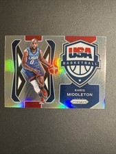 2021-22 Panini Prizm NBA Khris Middleton Silver Prizm USA Basketball Insert #5