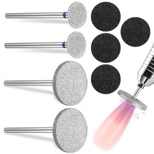 4 Pcs Sanding Disc Nail Drill Bits Diamond Carbide Nail Sanding Polishing Bits