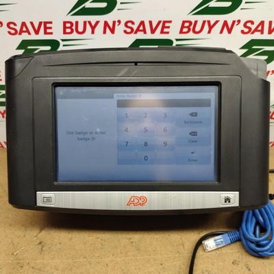 ADP InTouch 9000 Time Clock  8609000-428 w/Power Cord - Powers On - USED