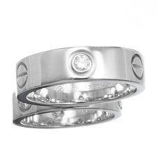 CARTIER Love Ring WG Größe 16 mit 3 echten Diamanten 16 56 Herrenring