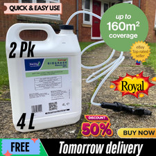 Glyphosate Weed killer 2x4L Gallup Professional Extra Strong Weedkiller Industr 4.75 per litre