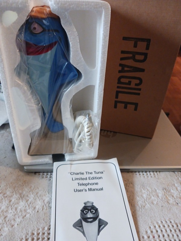 Charlie The Tuna Starkist Collectable Telephone New With Manual & Original 1987