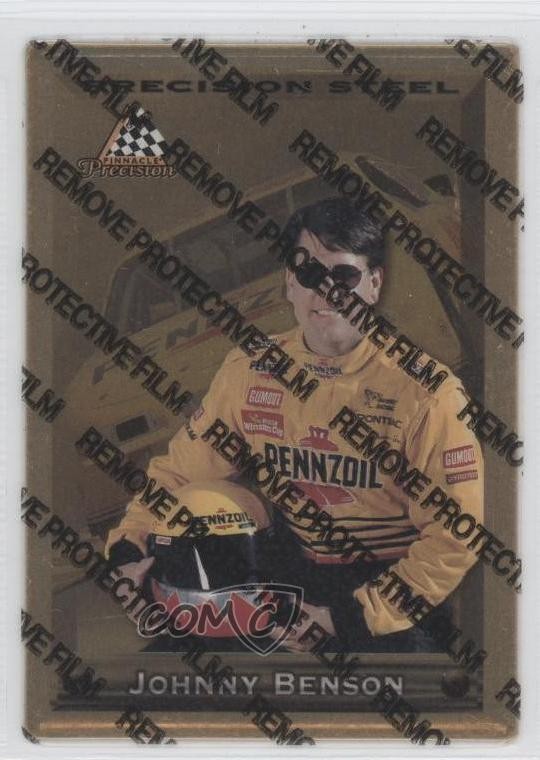 1997 Pinnacle Precision Steel Gold Johnny Benson Jr Johnny Benson #75 0q3