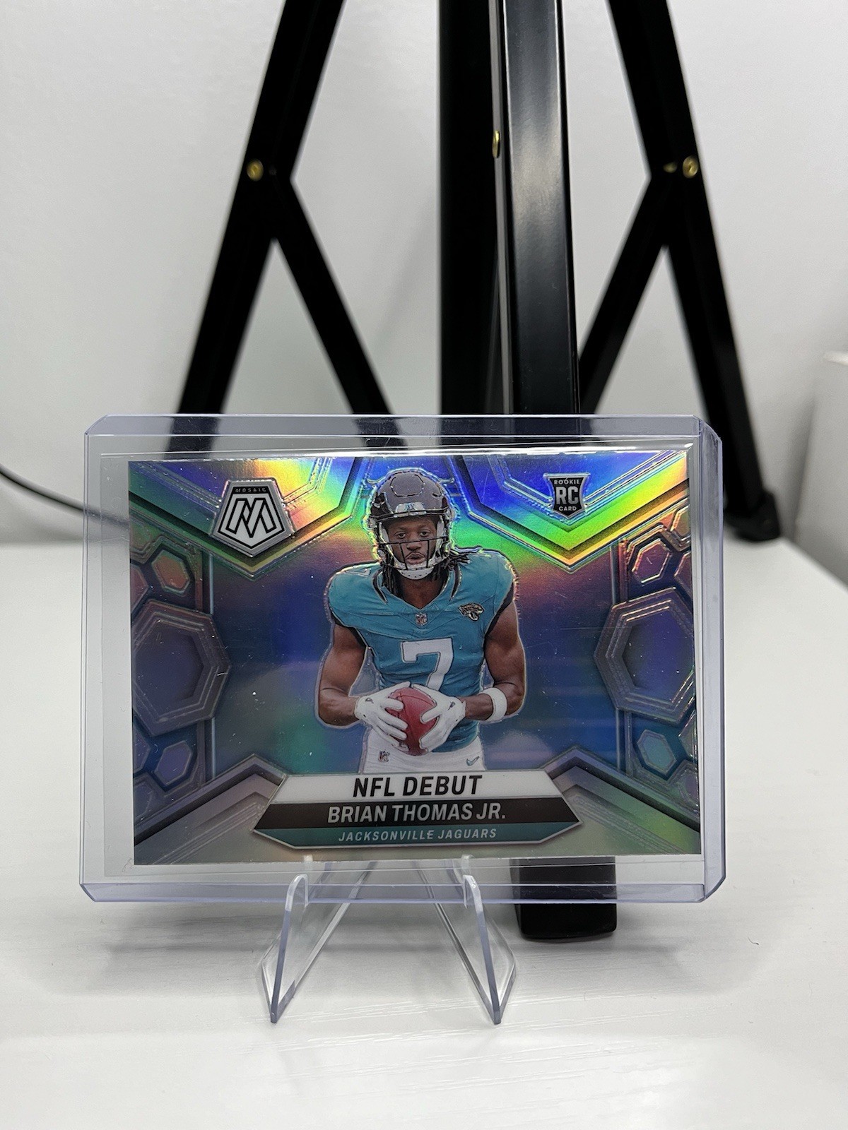 Brian Thomas Jr. 2024 Panini Mosaic NFL Debut Silver Prizm RC No.282 Jaguars