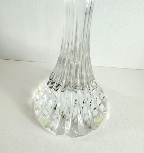 2 Candelabros Vintage Baccarat Messana Corte Biselado Profundo Cristal Candelabro 6" - Imagen 9 de 18