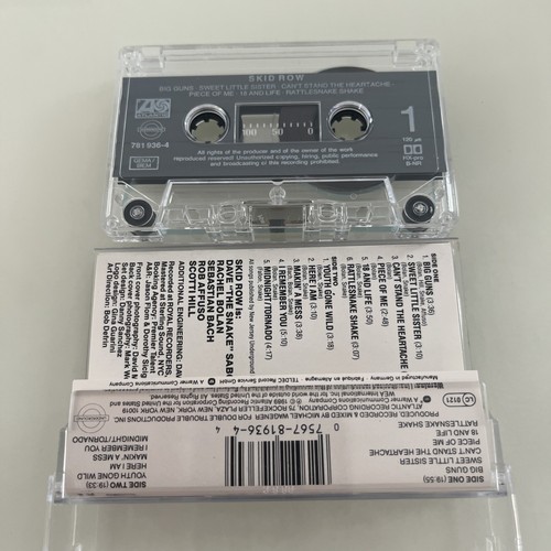 Skid Row - Skid Row - Eponymous (Self Titled) 1989 Cassette Tape Tested & VGC - Picture 4 of 6