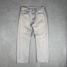 Levi 501 XX Jeans Button Fly Men's 32x29 Gray Denim Western Rodeo