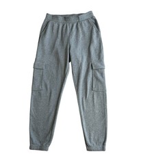 Women  s Gray Fleece Cargo Pant Size M