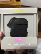 Heyday Earbud Case Cover For AirPods Gen 1 And Gen 2 Black