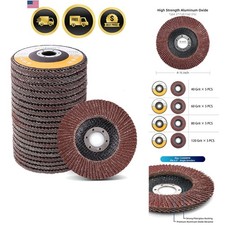 20PCS Flap Discs 4 1/2 for Angle Grinder, 40 60 80 120 Grit Sanding Disc, 4.5...