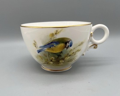 Royal Worcester E Townsend Blue Tit Bird Oversized Cup Bone China England RARE