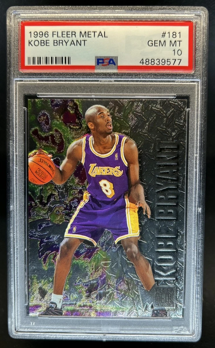 Kobe Bryant Basketball Grade 10 Rookie Sports Trading Cards