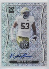 2020 Leaf Metal Draft Silver Mojo 28/40 Khalid Kareem #BA-KK1 Auto 9cf