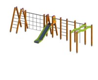 Abenteuerspielplatz Bewegungsparcours KlettergerüSt Spielbereich FreizeitgeläNde