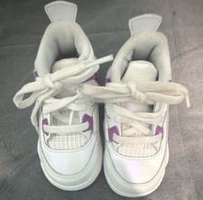 Jordan Air Jordan 4 Retro TD Toddler Sneaker 5C White/Purple MPN FQ1313-151