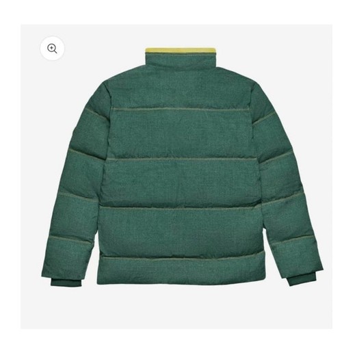 Allbirds Mens XL Trino Puffer Jacket Forest Green Yellow Full Zip Warm Coat - Picture 4 of 6