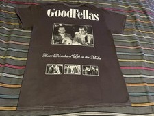 GOODFELLAS THE MOVIE T Shirt Black Medium Three Decades Of Life In The Mafia Tee GOODFELLAS THE MOVIE T Shirt Black Medium Three Decades Of Life In The Mafia Tee