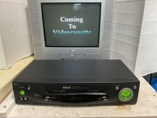 RCA VHS VCR VR702HF Player Retro Y2K Green Buttons 4 Head No Remote TESTED