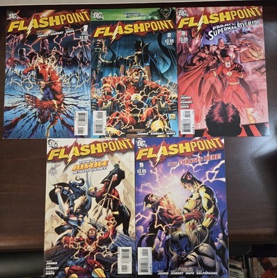 Flashpoint #1-5 (Complete 2011 DC Series) 1 2 3 4 5 Lot set run VG/LN!
