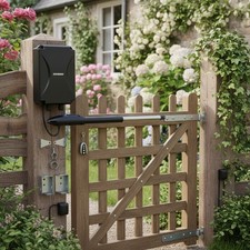 Weatherproof Automatic Gate Opener for 18ft Swing Gates - Safety-First Design
