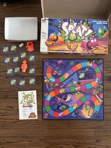 Milton Bradley Splat! Board Game 1990 Vintage (Missing Pieces/Needs New Dough)