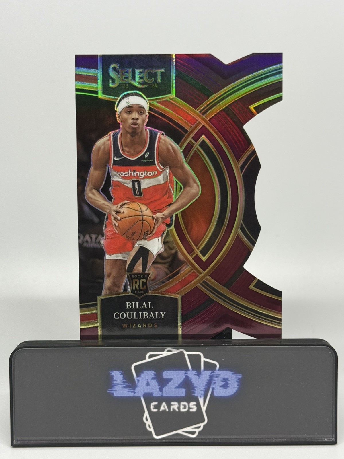 2023-24 Select Bilal Coulibaly Premier Level Maroon Die-Cut Prizms /175