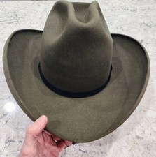 Resistol Vintage 3X Beaver Cowboy Hat Size 7 1/8 Granite Gray - SHARP 
