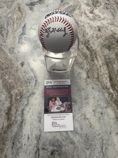Roy Halladay Autographed Logo Baseball Auto Rays Jsa COA